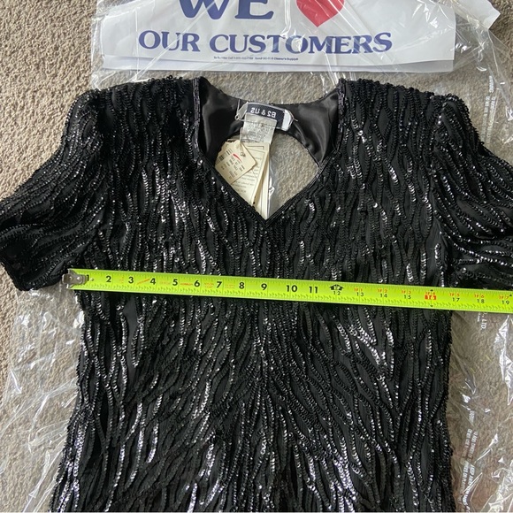 B2 & US by Mark & John Silk Sequins Cocktail Dress - Picture 14 of 14